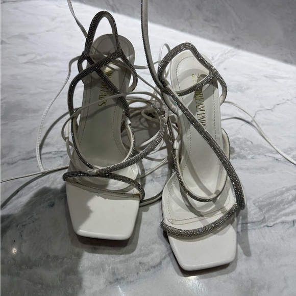 Elegant Silver Strappy Heels - Picture 7 of 7
